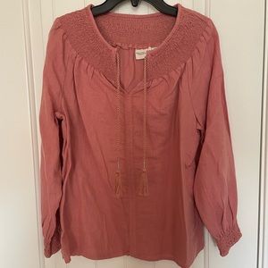 Rachel Zoe rose colored blouse. Size XS
